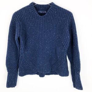 Prana Womens Sweater Size S Small Blue Knit Lamb W